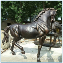 Outdoor Antike Cast Leben Größe Bronze Pferd Statuen